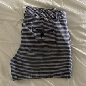 Blue striped 4” Khakis by Gap